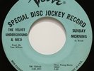 THE VELVET UNDERGROUND & NICO: SUNDAY MORNING / FEMME FATALE - PSYCH PROMO 45rpm