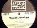 WAYLON JENNINGS: COUNTRY GREATS IN CONCERT abc radio LP / LIVE 70's broadcast NM