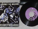 RAGE AGAINST THE MACHINE Ghost Of Tom Joad Pic Sleeve, Purple Vinyl 45, Plays EX