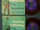 Johnny hallyday 2 RECORDS DOUCE VIOLENCE vs SHAKE THE HAND OF Orig. Philips 1962