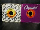 THE BEATLES Paperback Writer & Rain 1966 and 1969 Red Target Capitol Los Angeles