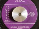 RARE SURF GARAGE 45 KENNY AND THE FIENDS House On Haunted Hill POSAE NM