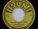 Rockabilly 45 JOHNNY CASH Folsom Prison Blues SUN VG+ HEAR