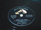 78rpm Rock RCA RECORDS 20-7035 ELVIS PRESLEY TREAT ME NICE/ JAILHOUSE ROCK  10