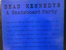 DEAD KENNEDYS SKATEBOARD PARTY VINTAGE LP 1982        PUNK ROCK     VERY RARE