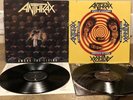 2 ANTHRAX LPs - Among The Living AND State Of Euphoria LP Vinyl Original Press