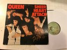 Queen LP Sheer Heart Attack 1974 '77 re elektra butterfly label 7e1026 freddie m