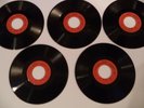 5  Vintage Pre-owned  Seeburg 16 2/3 Vinyl Records Basic Music Library  CLEAN