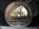 78rpm PROF. HEINRICH GRUNFELD Cello - GRUNFELD Romanze - MONARCH BERLIN 1909