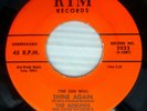 ADELPHIS doowop 45 mint minus RIM orig.the SUN WILL SHINE AGAIN  KISS A KISS D78