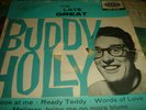 BUDDY HOLLY = [EP] The Late Great = CORAL FEP 2044  4 SUPER SONGS NR MINT VINYL
