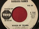 BARBARA BANKS   RIVER OF TEARS   RARE NORTHERN SOUL 45 PROMO   VEEP 1247
