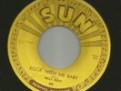 ROCKABILLY - BILLY RILEY - 1ST RECORD- ROCK WITH ME BABY- HEAR- 1956-SUN - 245