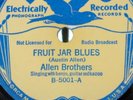 Pre-War Country 78 ALLEN BROTHERS Bluebird B-5001 FRUIT JAR BLUES/JAKE WALK BLUE