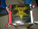 VENOM WELCOME TO HELL LP COMBAT SILVER LABEL WITH HYPE STICKER OOP US 1ST PRESS
