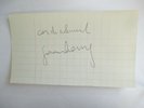 autographe serge gainsbourg dédicace signature
