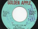 RARE 1975 REGGAE - YOU CAN'T FOOL ME - RONALD FOSTER - ORIG GOLDEN APPLE 7