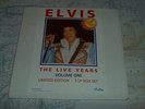 ELVIS PRESLEY Live Years 3 LP Box Set RARE Italian LTD Edition + Insert