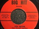 Detroit Soul Timmy Shaw Chuck Holiday You Better / Such A Lonely Guy Big Hit 45