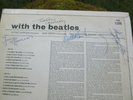 With the Beatles LP 1960`s PMC 1206 with 4 Secretarial Fan Club Autographs