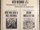Rare in-store play white label promo LP featuring Cream - Wheels of Fire - Atco