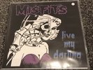THE MISFITS - LIVE MY DARLING -WHITE  WAX ( SAMHAIN, DANZIG,BLACK FLAG,NOFX, )