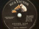 78 RPM RECORD  ELVIS PRESLEY  HOUND DOG & DON'T BE CRUEL  1956  ROCK & ROLL  E+