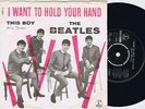 THE BEATLES I Want To Hold Your Hand Danish 45PS 1963 Black Parlophone