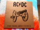 Ac/dc FOR THOSE ABOUT TO ROCK Australian ALBERT 1st Press RARE LP + INSERT acdc