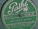 Disque 78 tours Django Reinhardt  Les yeux noirs / Nuages ....     sur Pathé
