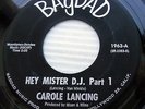 CAROLE LANCING Hey mister D.J parts 1 & 2 1960's Rhythm & Blues BAGDAD 45 e5725