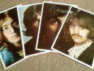 THE BEATLES – THE BEATLES (WHITE ALBUM) 4 X PHOTOS OF MEMBERS FROM THE LP