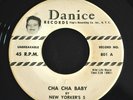 DOO WOP 45 RPM RECORD BY-NEW YORKER'S 5-CHA CHA BABY / GLORIA MY DARLING