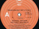 Michael Jackson Rare OZ Promo 45 You can’t win (Parts 1) VG+ ’78 Epic R&B Soul