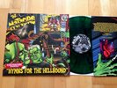 THE METEORS - hymns from hellbound LP  Psychobilly GREEN Demented Are Go Krewmen