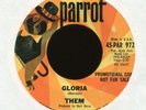 THEM Gloria Baby Please Don't Go on Parrot Promo Garage 45 Hear