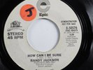70s Soul 45 RANDY JACKSON How Can I Be Sure EPIC VG+ promo HEAR