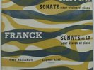 RARE*OSSY RENARDY/E.LIST*RAVEL/FRANCK*Violin sonatas *CONCERTEUM FRANCE CR 285