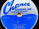 R&B DOO-WOP 78: THE SPANIELS Baby It’s You/Bounce CHANCE CH 1141 (VG+)