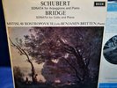 DECCA SXL 6426 *WB* 1ST* ROSTROPOVICH* SCHUBERT ARPEGGIONE /BRIDGE CELLO SONATA