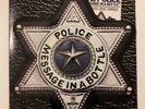 THE POLICE MESSAGE IN A BOTTLE POLICE BADGE DISC U.S IMPORT A&M 1980