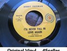 ? BOBBY FREEMAN 'I'll Never Fall In Love Again' VG++ ORIGINAL northern soul 45