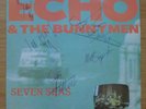 Echo and the Bunnymen Seven Seas Fully Signed Autograph vinyl 45