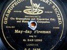 DAN LENO - May Day Fireman FLUSH G&T GC2436 Recorded 1901 - MUSIC HALL