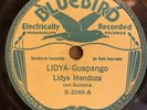 LIDYA MENDOZA Lidya 78 RPM Bluebird 2249 Tejano