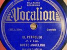DUETO ANGELINO El Petroleo 78 RPM Vocalion 9120 Mexican HERMANAS Rivera