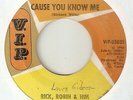 RICK ROBIN & HIM Cause You Know Me Three Choruses VIP MOTOWN NORTHERN SOUL 45