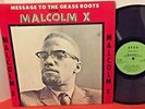Black History MALCOLM X Message To The Grass Roots 1965 AFRO Spoken Word LP