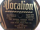 BLIND DARBY VOCALION 02953 BLUES 78 RPM E/E-
