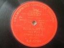 10” RED G&T – ENRICO CARUSO (RIGOLETTO)